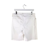 CHICO'S NWT DENIM BERMUDA SHORTS WHITE 0.5