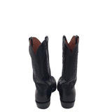 LUCCHESE WESTERN EMBROIDERED MEN BOOTS BLACK 10.5