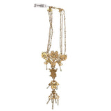 CAROLEE PEARLS STMT NECKLACE GOLDTNE WHITE