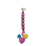 BAUBLEBAR HEARTS BAG CHARM WOMEN'S ACCESSORIES PINK YELLOW