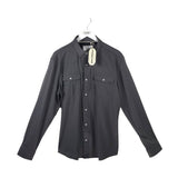 PONCHO NWT$89 LONG SLEEVE MEN SHIRT GREY LARGE
