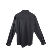PONCHO NWT$89 LONG SLEEVE MEN SHIRT GREY LARGE