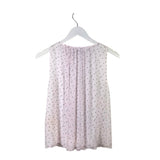 ALICE + OLIVIA DOTS SLEEVELESS DESIGNER TOP BLUSH BLACK XSMALL