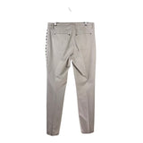 CARLISLE RIBBON TRIM STRAIGHT LEG DESIGNER PANT CREAM 4