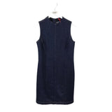 SPANX DENIM MINI DRESS NAVY MEDIUM