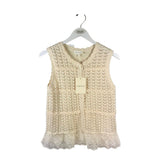 ENTRO NWT SLEEVELESS TOP CREAM SMALL