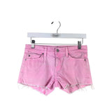 7 FOR ALL MANKIND DENIM MINI DESIGNER SHORTS PINK 25