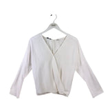 VINCE 3/4 SLEEVE DESIGNER BLOUSE WHITE XSMALL