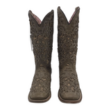 CORRAL WESTERN BOOTS TAUPE GOLD 8
