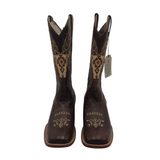 CORRAL WESTERN LONGHORN BOOTS BROWN 10