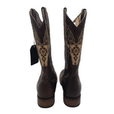 CORRAL WESTERN LONGHORN BOOTS BROWN 10