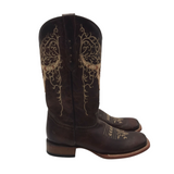 CORRAL WESTERN LONGHORN BOOTS BROWN 10