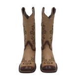 CORRAL WESTERN EMBROIDERED BOOTS TAN 8.5