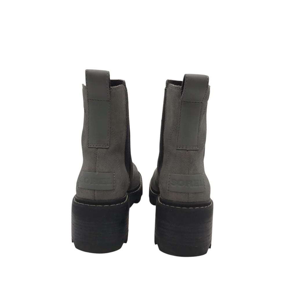 SOREL SUEDE BOOTIE BOOTS GRAY 7
