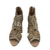 L'ARTISTE PEEP TOE BOOTIE SHOES BEIGE 6