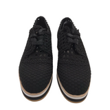 DONALD PLINER NWT$228 WOVEN SNEAKER SHOES BLACK 8