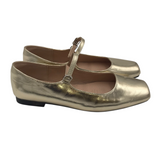 FLAT MARYJANE SHOES GOLD 7
