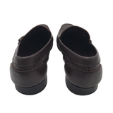 FERRAGAMO LOAFER MEN SHOE BROWN 10.5D