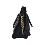 MICHAEL KORS LARGE TOTE HANDBAG BLACK GOLD