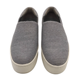 VINCE PLATFORM SLIP ON SHOES GREY 6