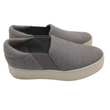 VINCE PLATFORM SLIP ON SHOES GREY 6