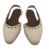 ROTHY’S KNIT FLINGBACK SHOES IVORY 7.5