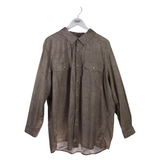 MAGELLAN PAISLEY LONG SLEEVE FISHING MEN SHIRT TAN 2XL