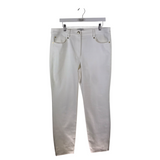 ST JOHN STRAIGHT LEG DESIGNER JEANS WHITE 12