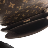 LOUIS VUITTON POCHETTE METIS w/ LEATHER STRAP LUXE HANDBAG BROWN