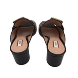 BALLY RET$1025 COWHIDE SLIP ON SHOES BROWN BLACK 6