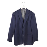 HART SCHAFFNER MARX RET$250 PLAID LONG SLEEVE MEN SPORTCOAT NAVY 46R