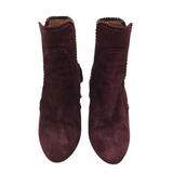 ANKLE SUEDE DESIGNER BOOTS MAROON 8