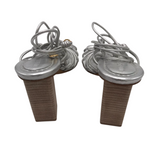 ULLA JOHNSON RET$650 STRAPPY DESIGNER SHOES SILVER 5