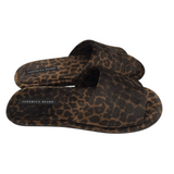 VERONICA BEARD LEOPARD SLIPPER SHOES BROWN BLACK 8