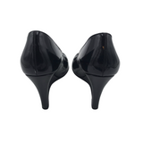 GUCCI BLACK PATENT WEDGES LUXE SHOES BLACK 6