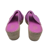 FRANCO SARTO ESPADRILLE WEDGE SHOES PINK 8M