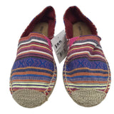 MINNETONKA NWT$39 SLIP ON SHOES RED BLUE 8