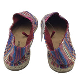 MINNETONKA NWT$39 SLIP ON SHOES RED BLUE 8