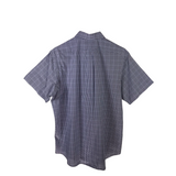 RALPH LAUREN SHORT SLEEVE MEN SHIRT BLUE WHITE XLTG