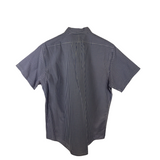 RALPH LAUREN SHORT SLEEVE MEN SHIRT BLUE WHITE XLTG