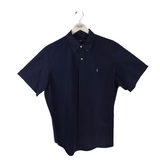 RALPH LAUREN SHORT SLEEVE MEN SHIRT NAVY XLTG