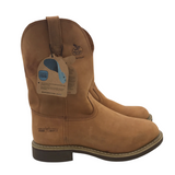 NWT$170 STEEL TOE MEN BOOTS TAN 12E