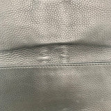GUCCI LEATHER CLUTCH PEBBLED "GREENWICH" LUXE HANDBAG BLACK