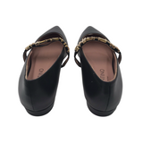 VALENTINO by MARIO VALENTINO FLATS "VALENTINO" MARYJANE DESIGNER SHOES BLACK 7
