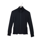 ATHLETA ZIPPER JACKET ACTIVEWEAR BLACK SMALL