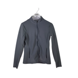 ZIPPER LONG SLEEVE JACKET GRAY S/P
