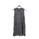 FAHERTY FLORAL SLEEVELESS DRESS WHITE BLUE SMALL