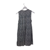 FAHERTY FLORAL SLEEVELESS DRESS WHITE BLUE SMALL
