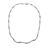 BRIGHTON GENEVA FAUX PEARL NECKLACE SILVERTONE WHITE