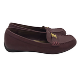 LAUREN RALPH LAUREN DRIVING LOAFER SHOES MAROON 8.5B